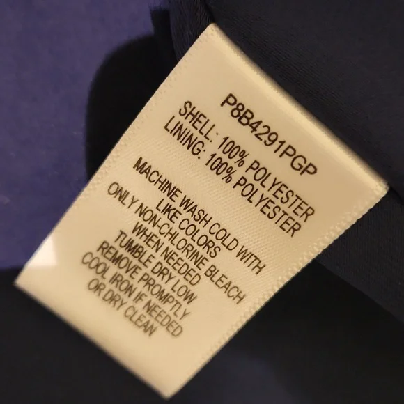 ❤️ PARKER HALTER FIT & FLARE DRESS IN NAVY WHITE PEBBLE DOT, MEDIUM - Picture 4 of 10